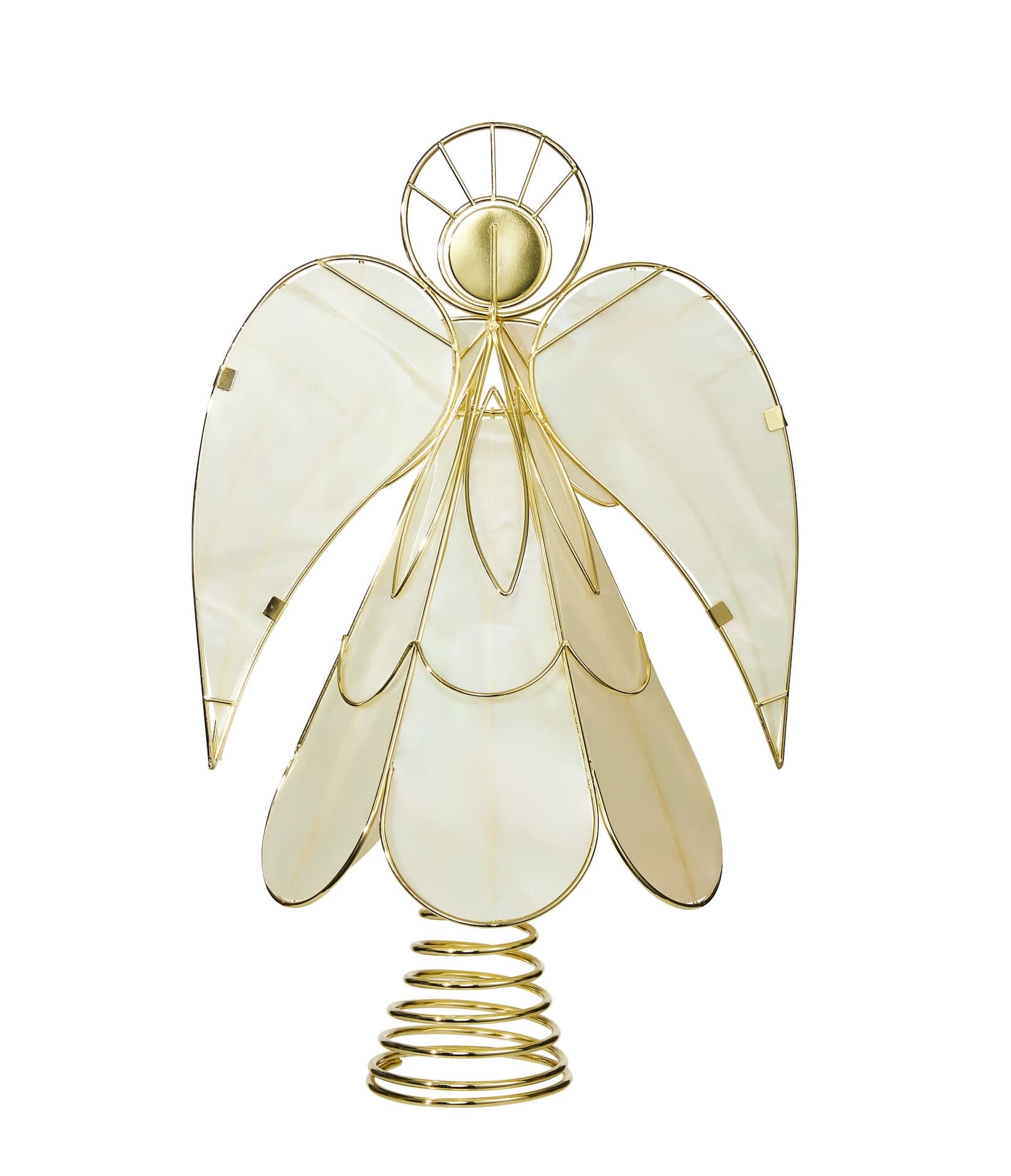 CANVAS Capiz Angel Christmas Tree Topper