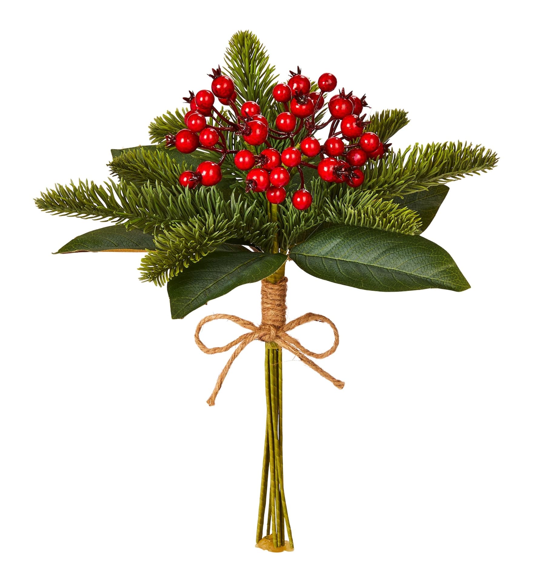 CANVAS Un-Lit Indoor Christmas Decoration Berry Clippings Bundle, 14-in