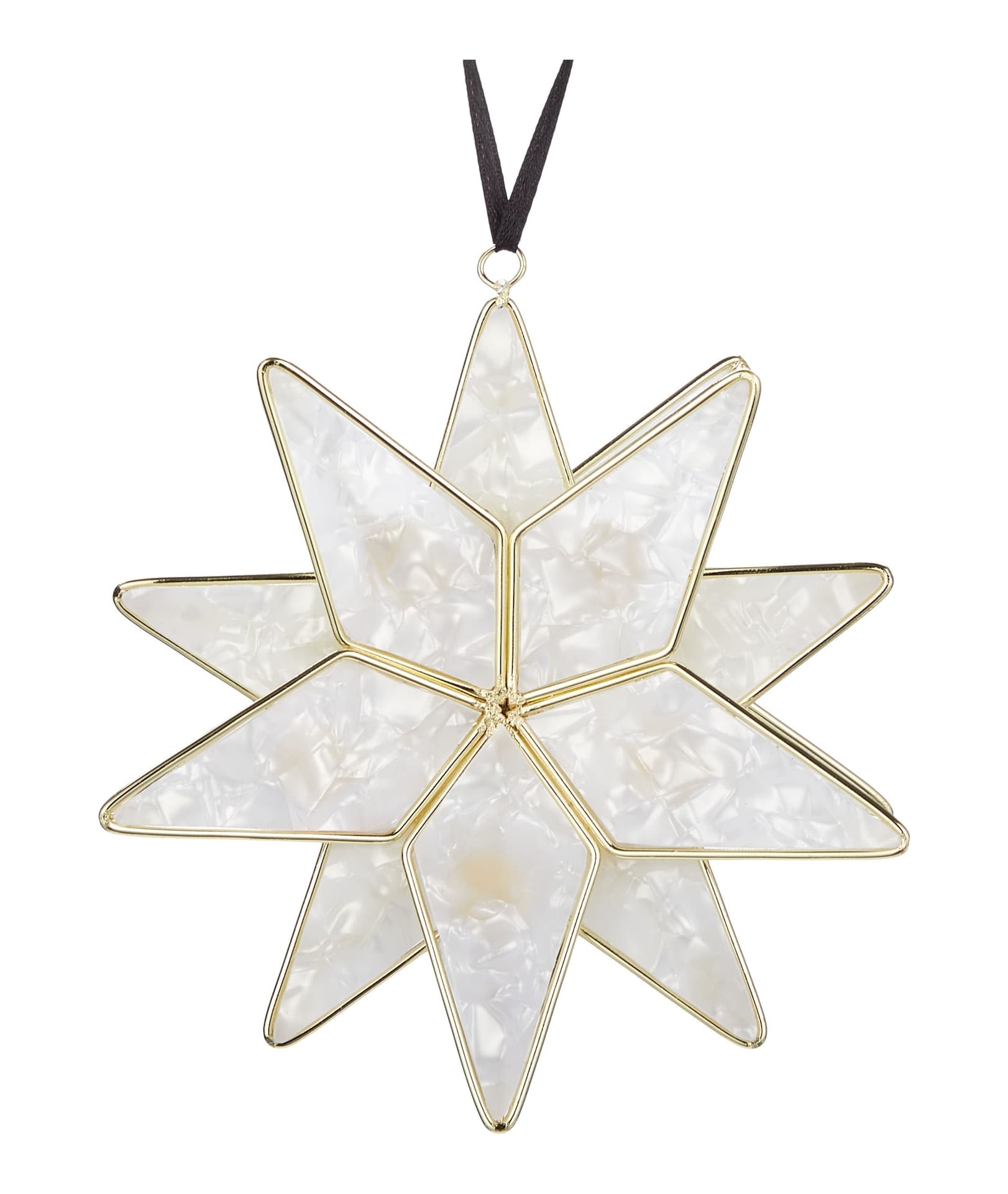 CANVAS Gold Collection Shell Finished Star Ornament