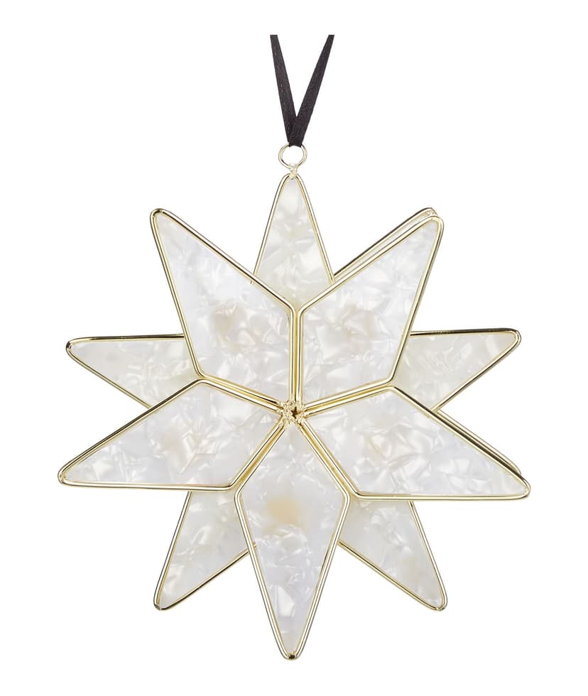 CANVAS Gold Collection Shell Finished Star Ornament
