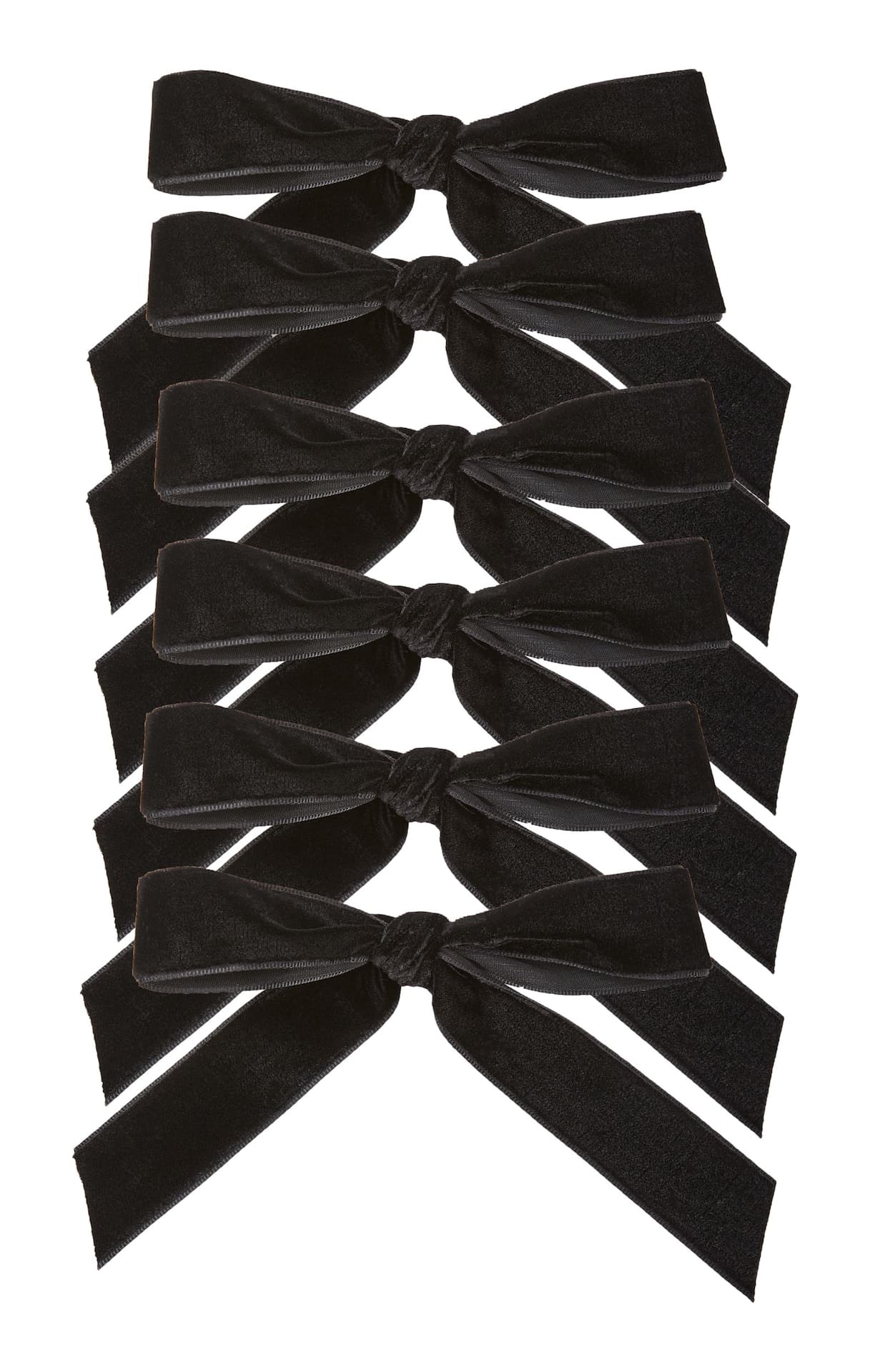 CANVAS Silver Collection Black Bows Ornament Set, 6-pk
