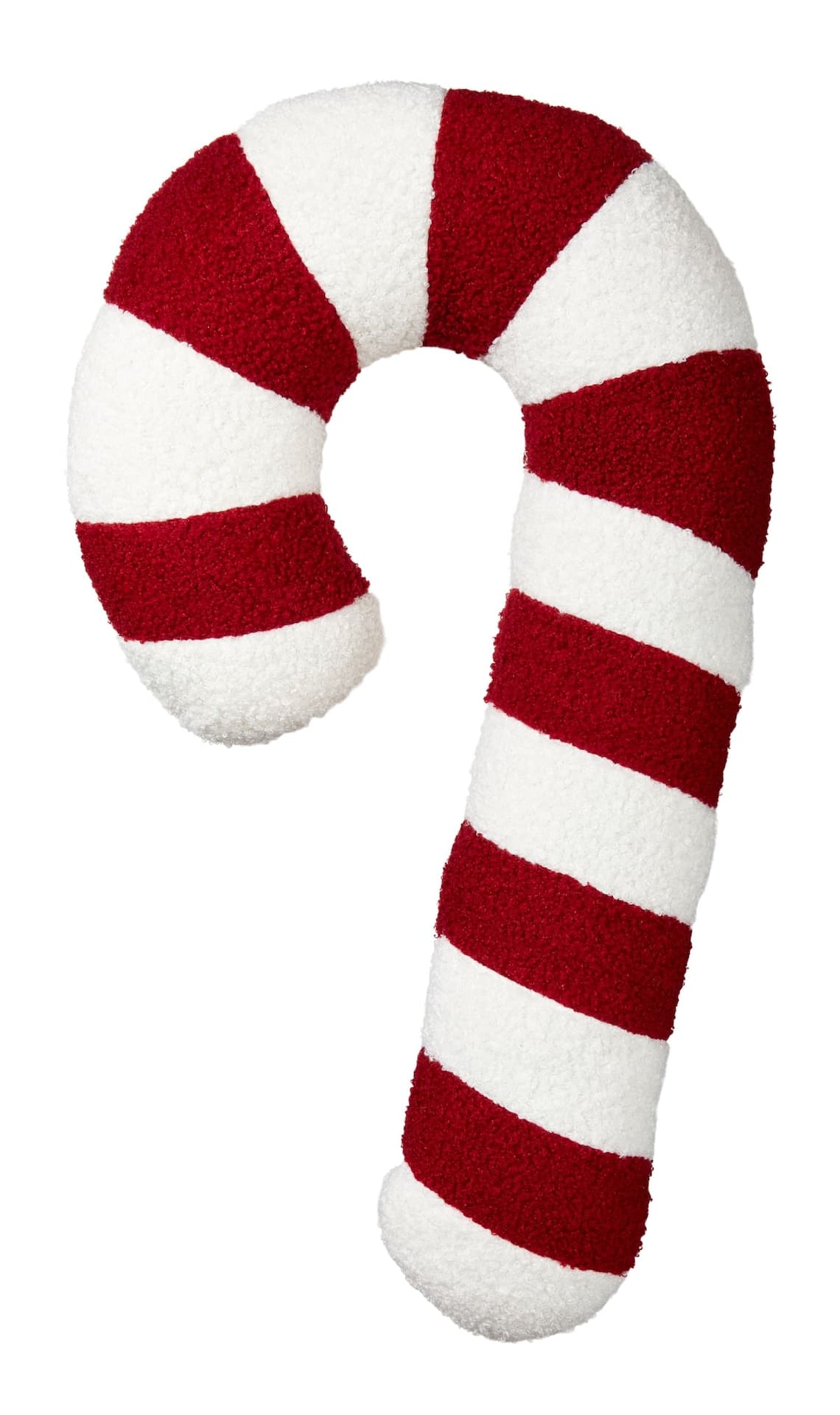 CANVAS Santa's Workshop Christmas Collection Candy Cane Cushion, Red/White, 20-in
