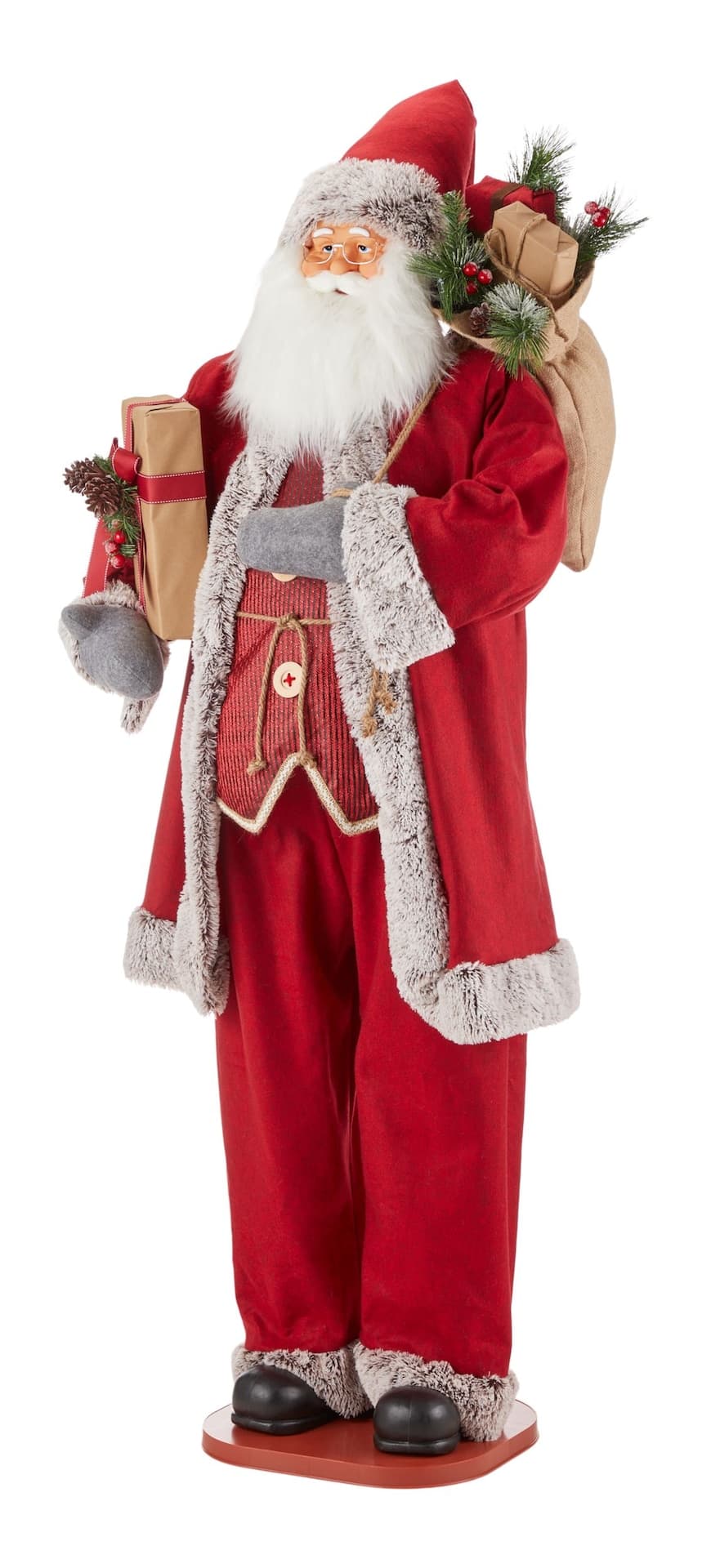 For Living Christmas Decoration Store Décor, Life Size Santa Claus, 6-ft