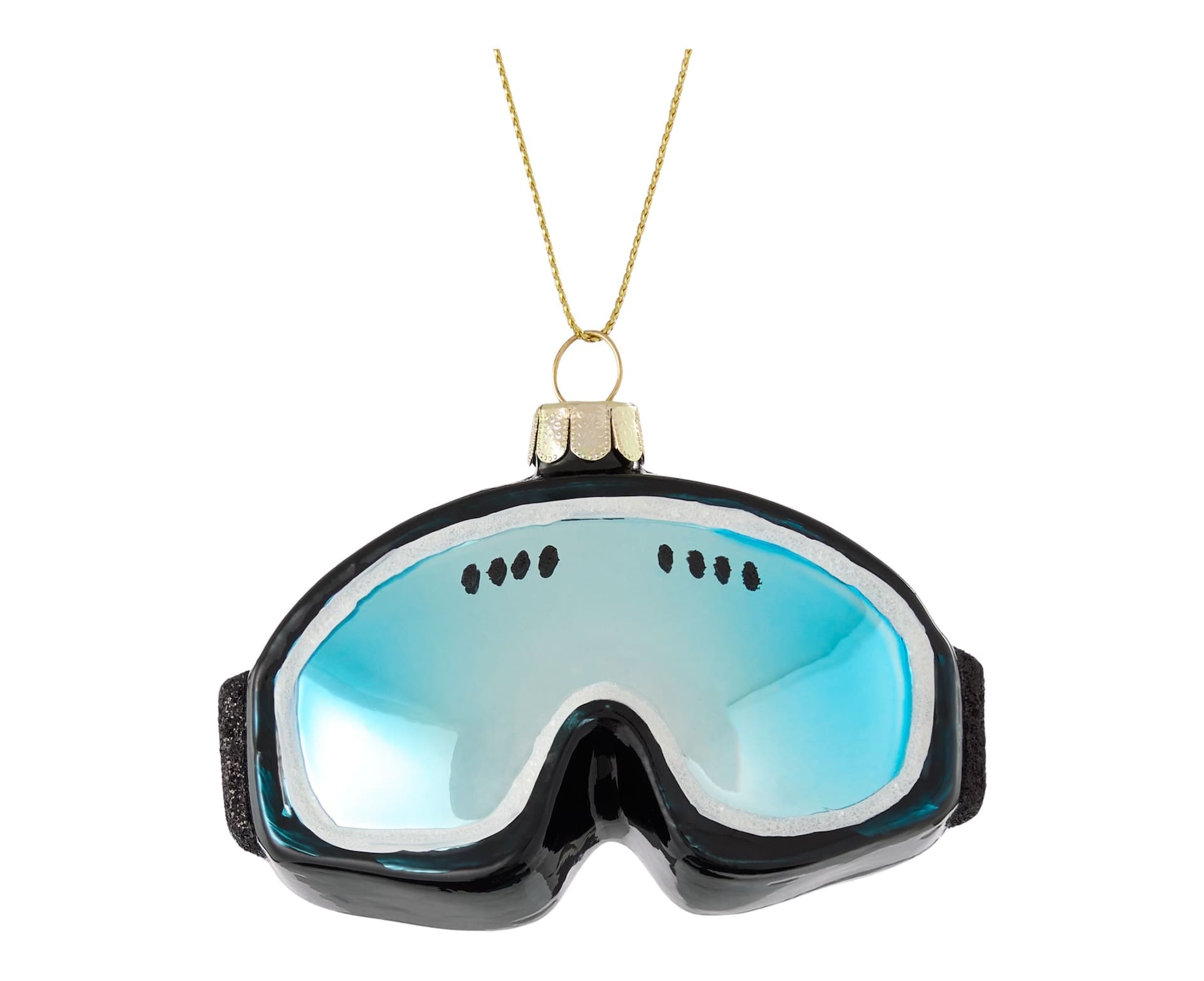 CANVAS Canadian Christmas Collection Glass Ski Goggles Ornament, 3-in