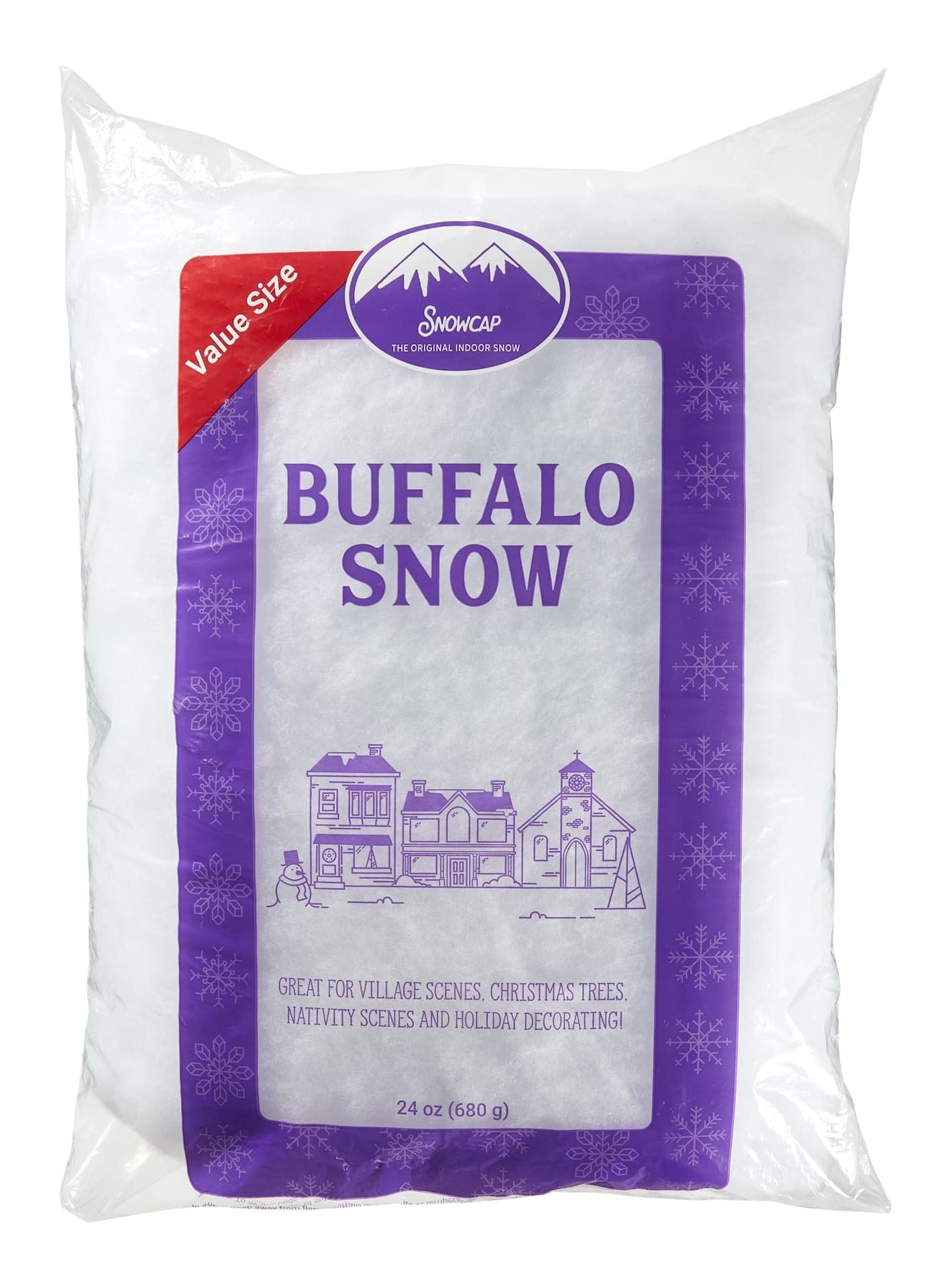 Christmas Decoration Artificial Bulk Snow, White, 24-oz