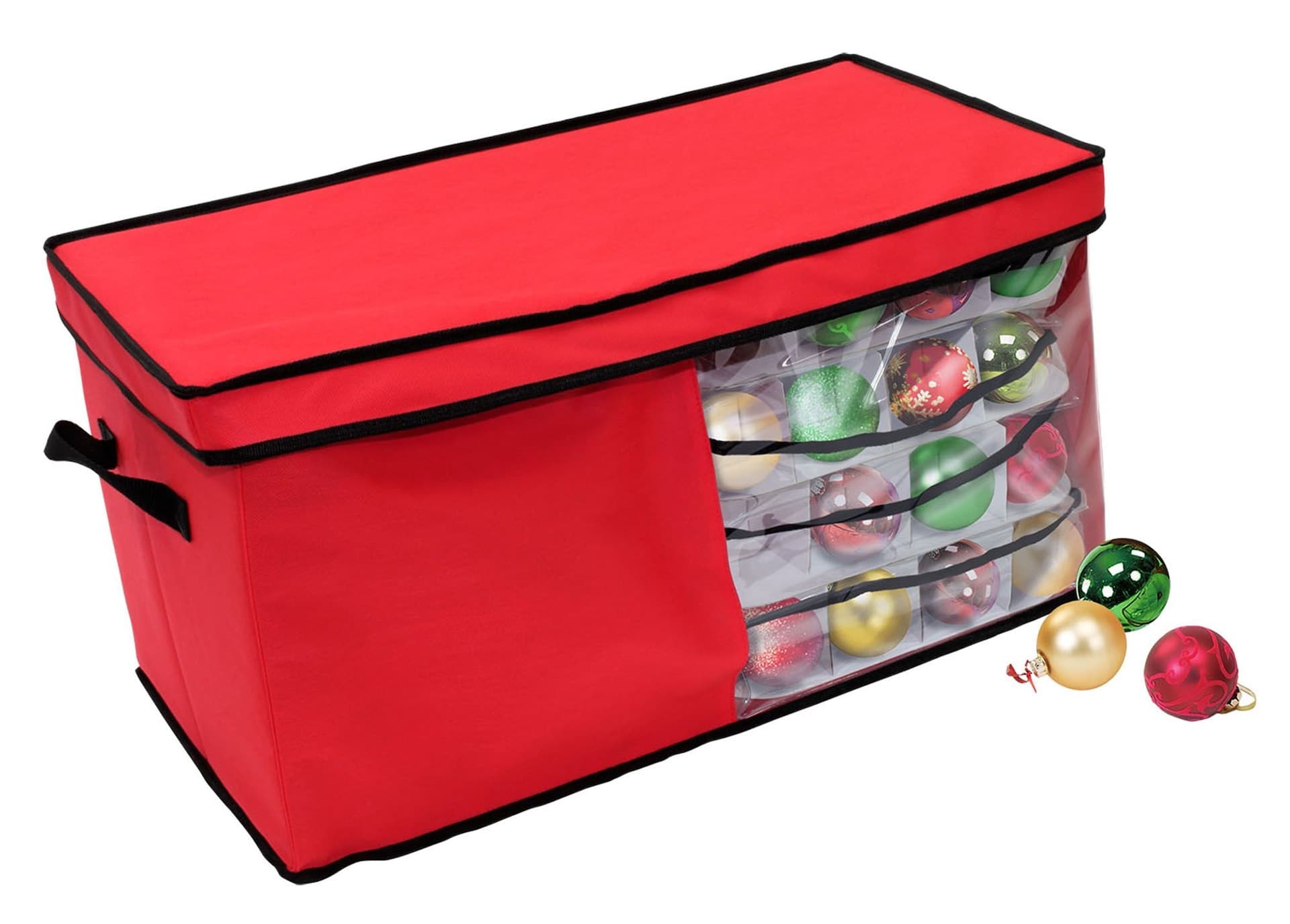 Solutions Holiday Ornaments Storage Bag, 25-in