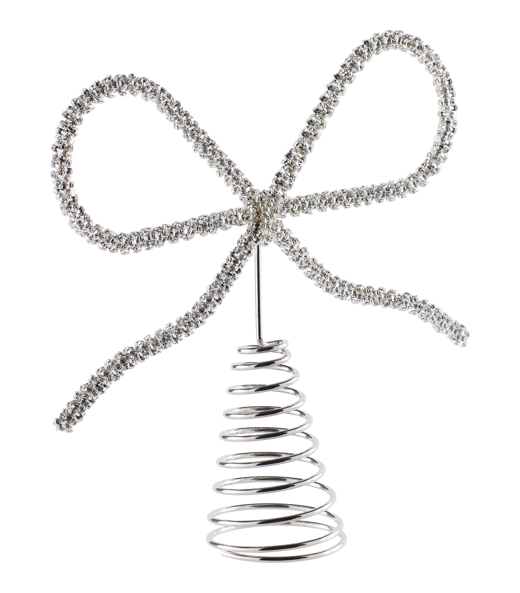 CANVAS Holiday Homecoming Collection Sparkle Bow Tree Topper, 9-in