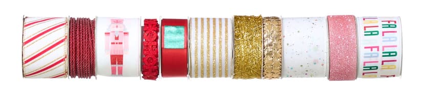 CANVAS Brights Collection Christmas Decoration Giftable Ribbon, Single Ribbon, Random Design