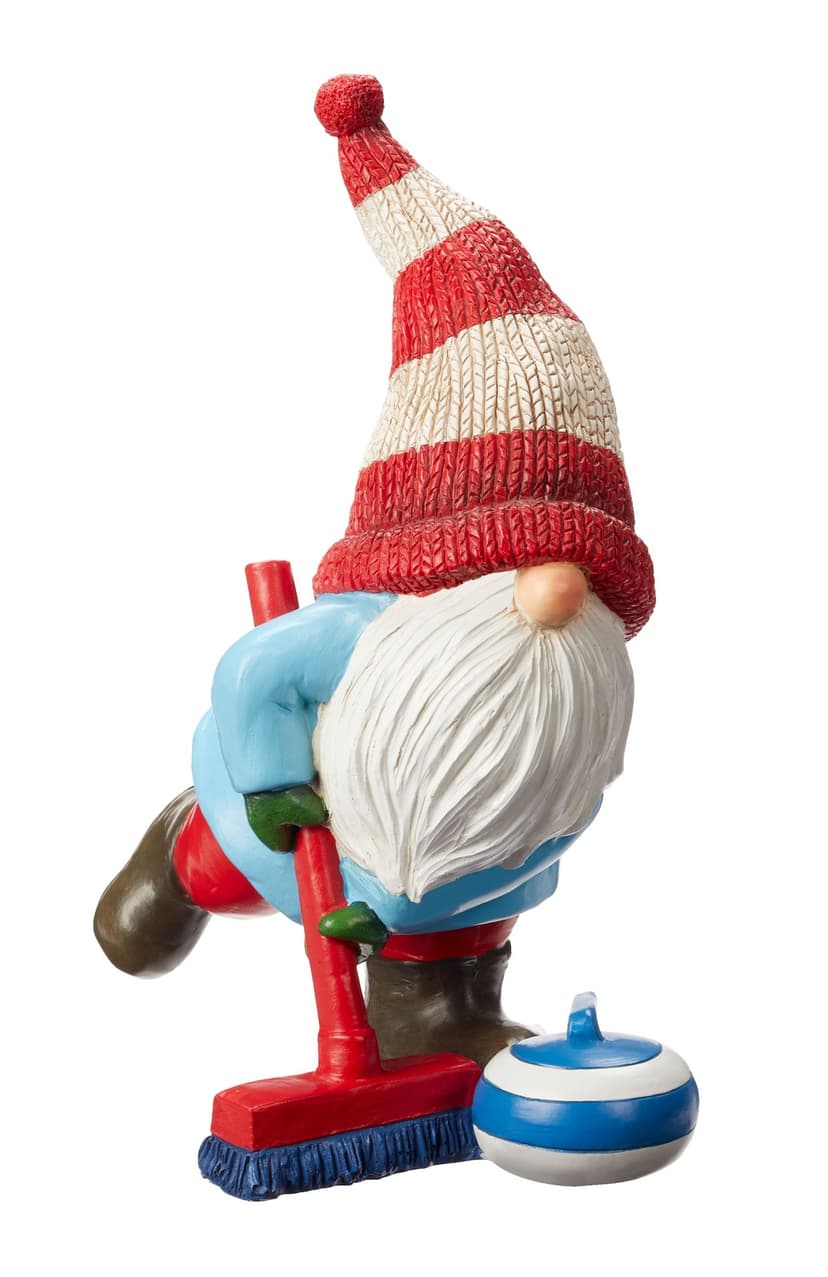 For Living Curling Resin Gnome, 12-in