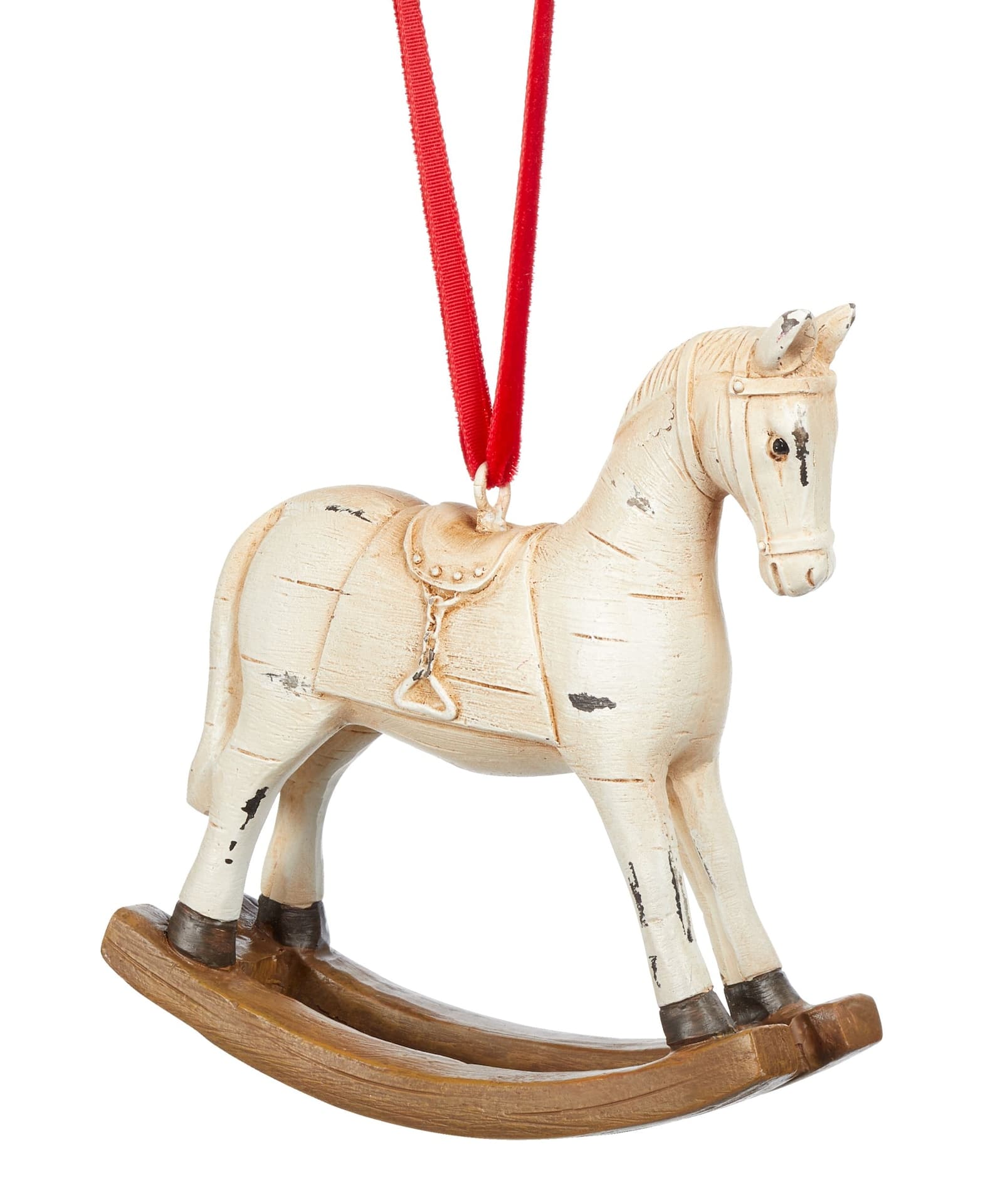 CANVAS Santa's Workshop Resin Rocking Horse Ornament, 4-in