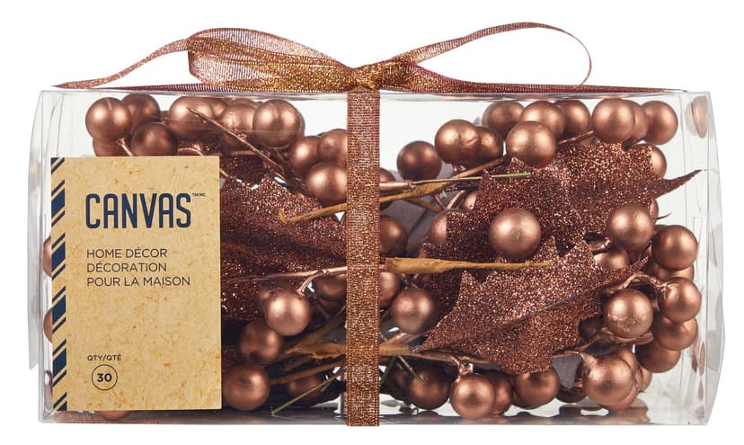 CANVAS Holiday Homecoming Trend Collection Berry Picks, 30-pk