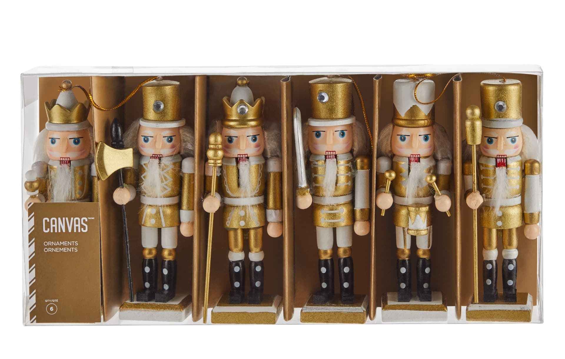 CANVAS Gold Collection Nutcrackers, 6-pk