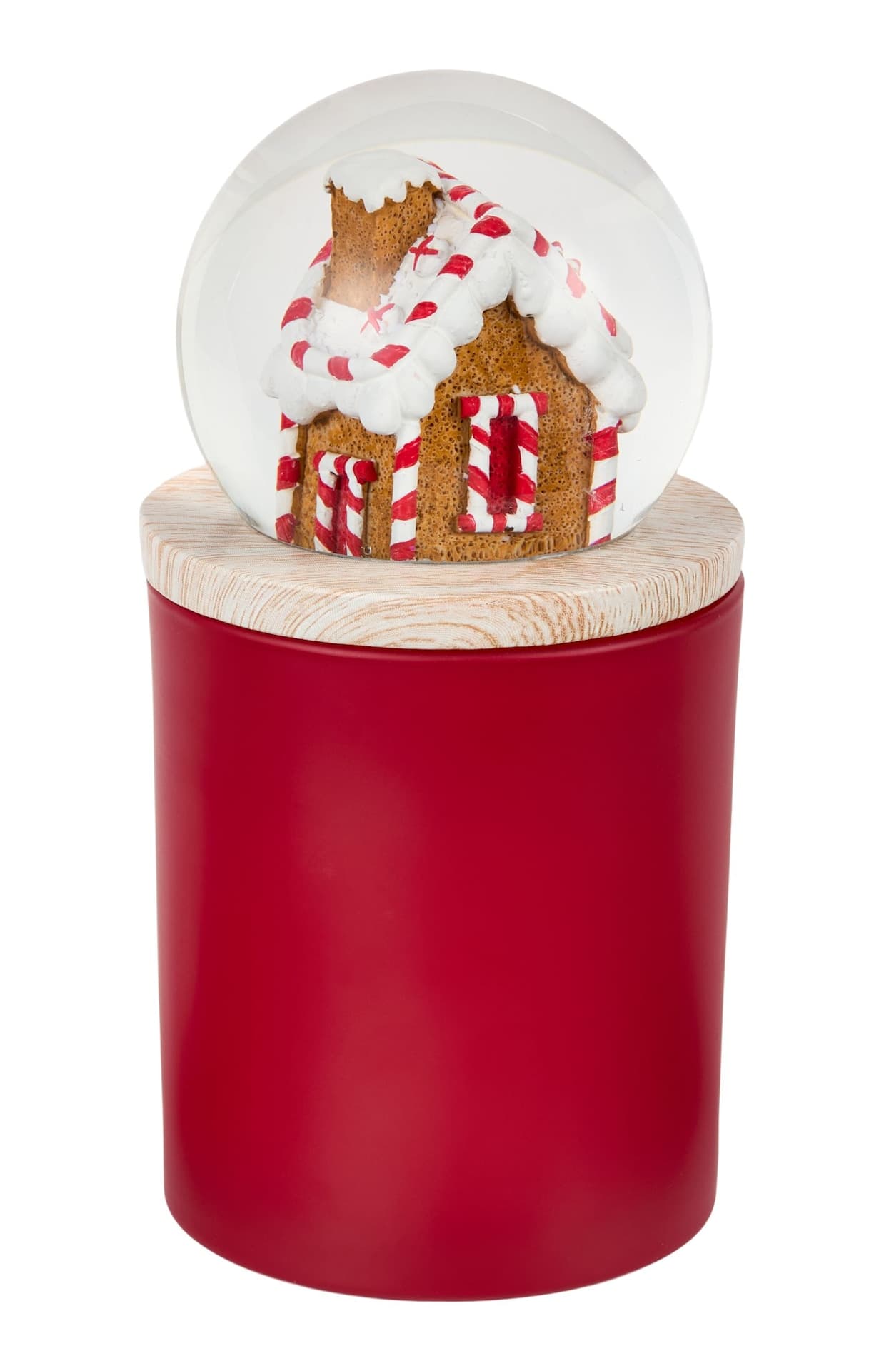 CANVAS Santa's Workshop Collection 284-g Gingerbread House Snow Globe Scented Candle