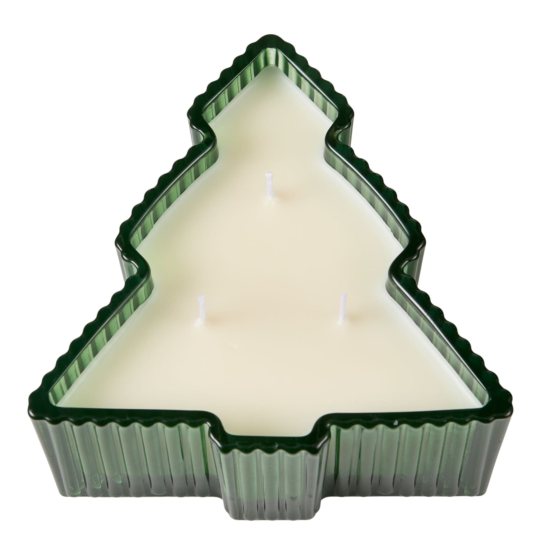CANVAS Canadian Christmas Collection 260-g Sprayed Ribbed Glass Tree Scented Candle