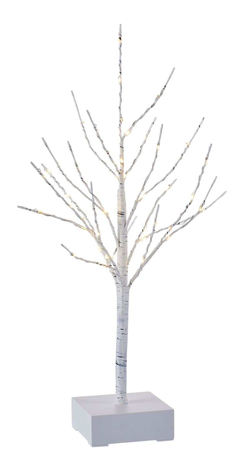 CANVAS Pre-lit Birch Holiday Tabletop Tree with Timer, 18-in