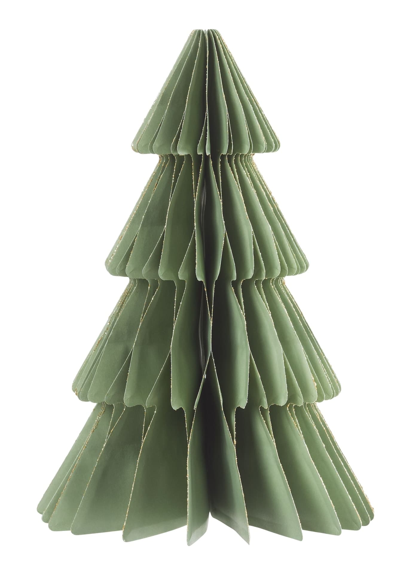 CANVAS Canadian Christmas Collection Small Paper Tabletop Tree, 10-in