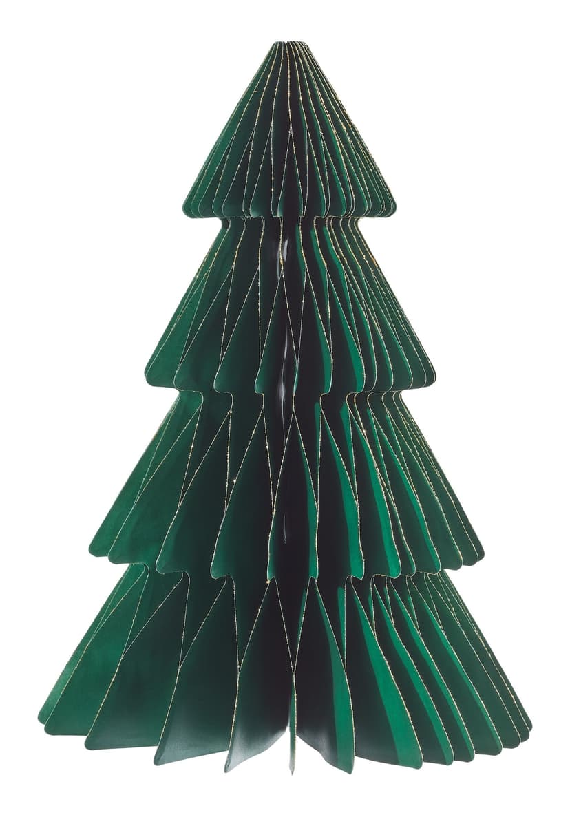 CANVAS Canadian Christmas Collection Large Paper Tree Holiday Tabletop Décor, 12-in