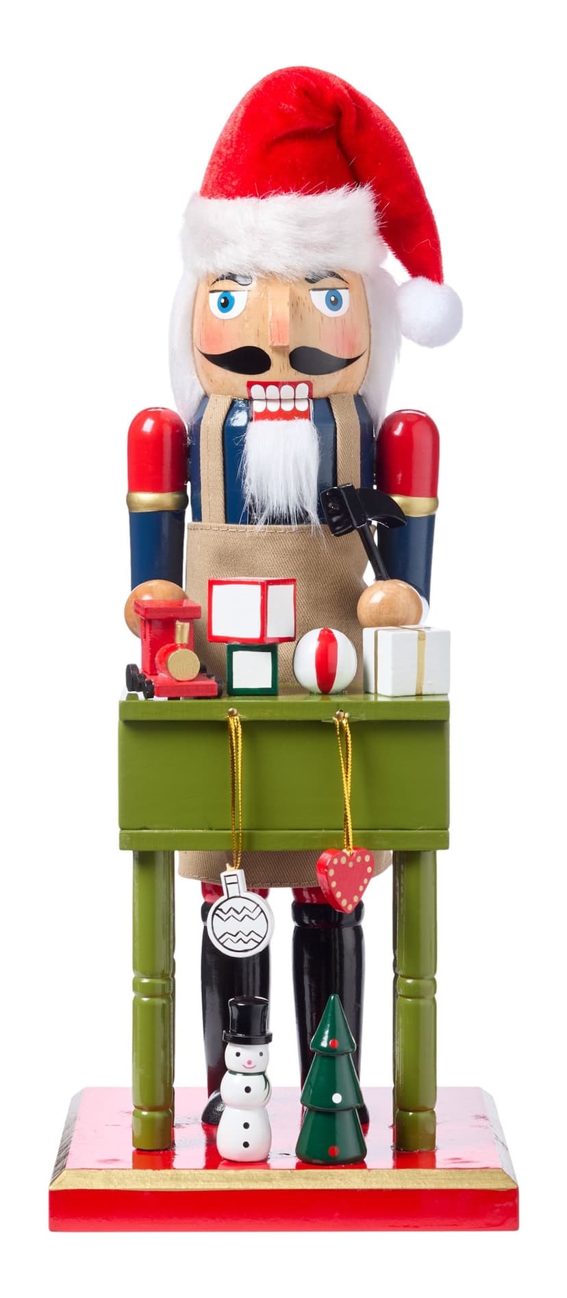 CANVAS Santa's Workshop Collection Toy Maker Nutcracker Christmas Decoration, 14-in