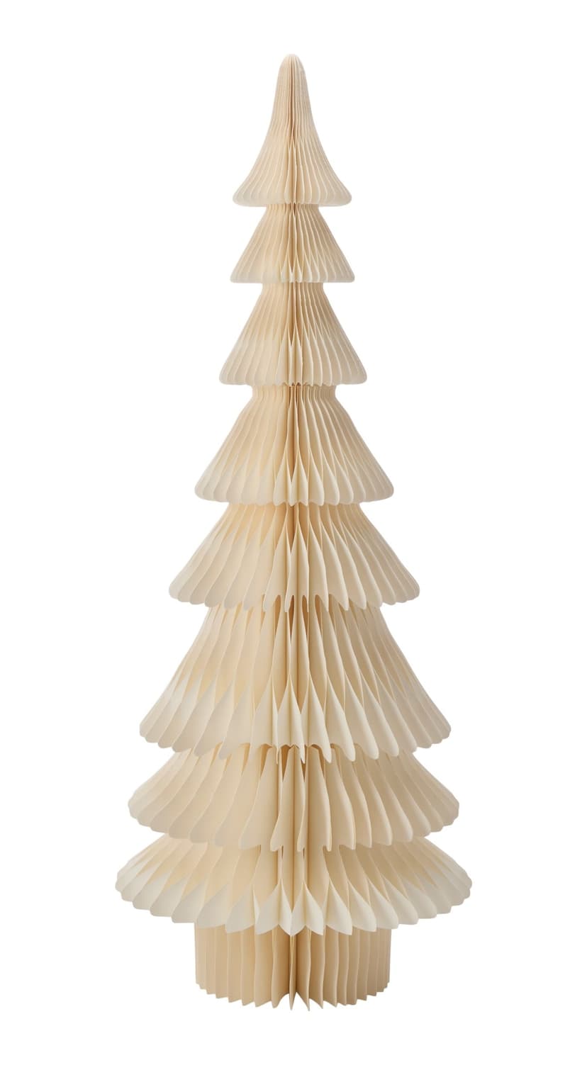 CANVAS White Christmas Collection Unlit White Paper Trees, 5-ft