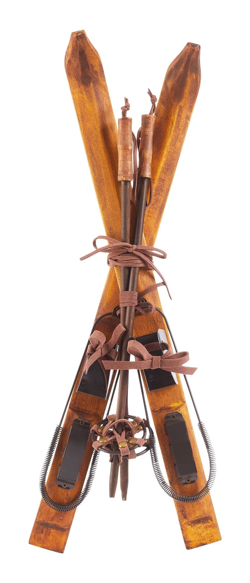 CANVAS Canadian Christmas Collection Large Wooden Skis Wall Décor, 12-in