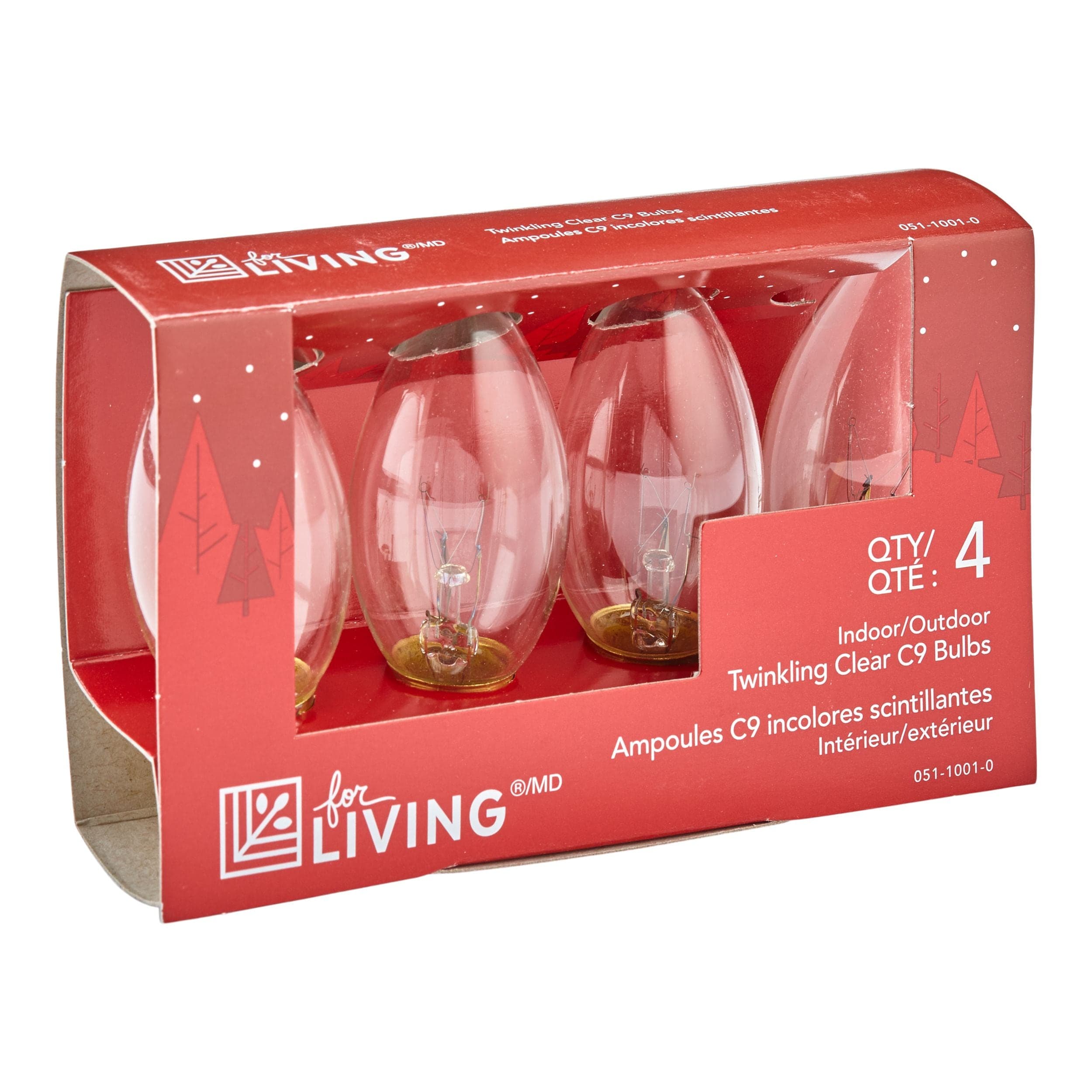 For Living C9 Christmas Replacement Bulbs, Clear