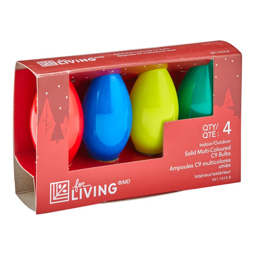 For Living C9 Christmas Replacement Bulbs, Multi SD