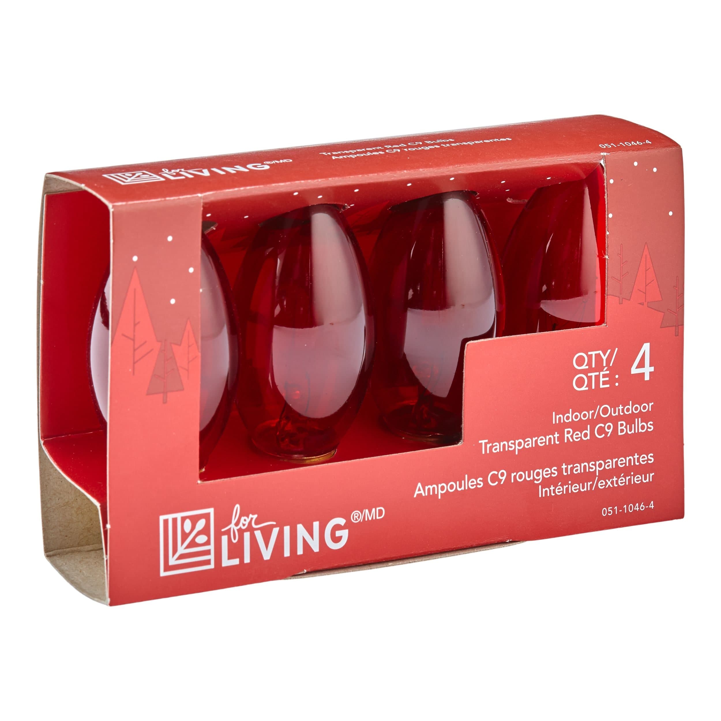 For Living C9 Christmas Replacement Bulb, Red