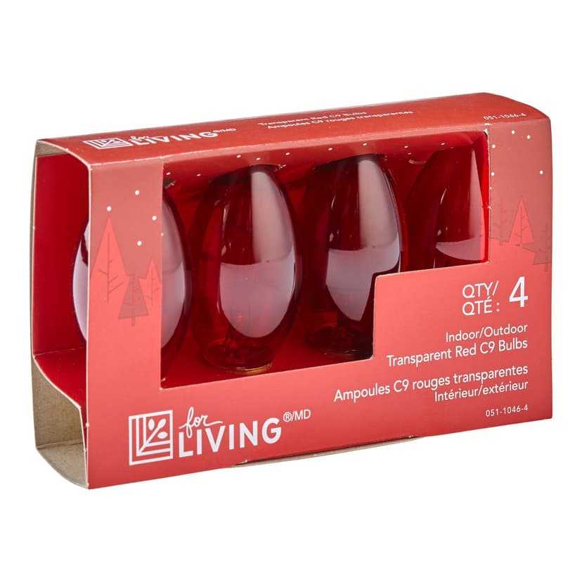 For Living C9 Christmas Replacement Bulb, Red