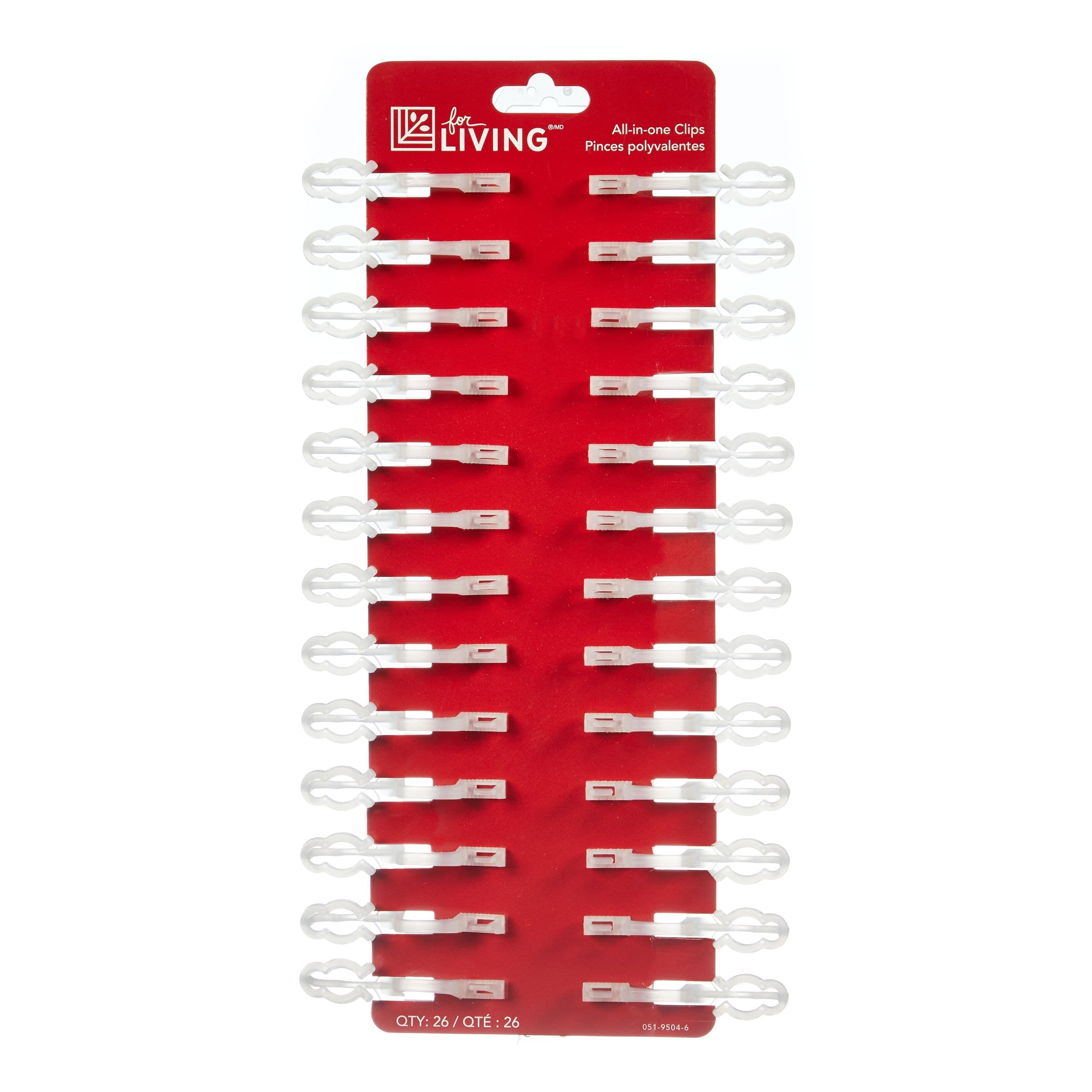 For Living All-In-One Outdoor Christmas Lights Clips, 26-pk
