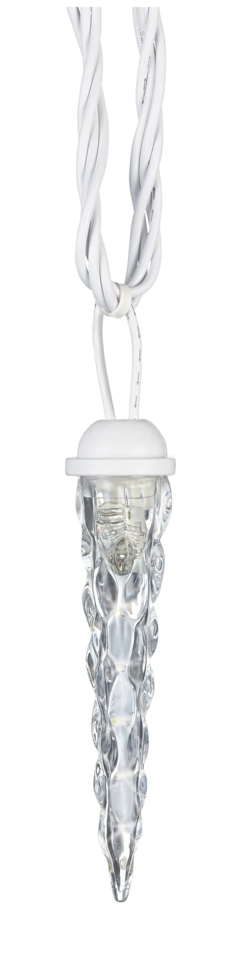 NOMA Shooting Star Icicle LED 10 Christmas Lights, 9-ft, Pure White
