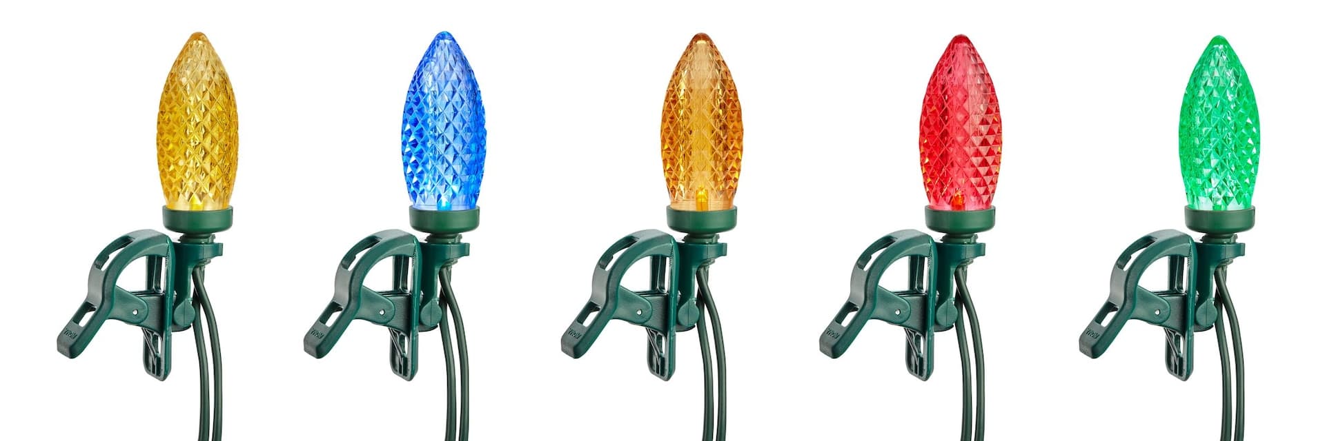 NOMA Quick-Clip 25 C9 LED Christmas Lights, Multicoloured