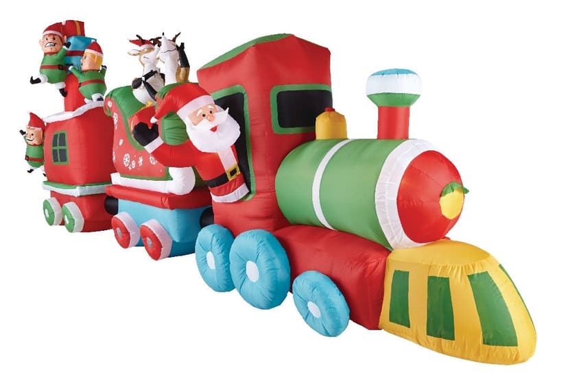 Gemmy Airblown® Colossal Inflatable Christmas Train Christmas Decoration, 16-ft