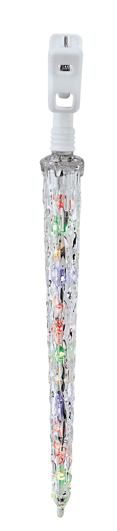 NOMA Quick-Clip 10 Icicle Christmas Lights, Multicoloured