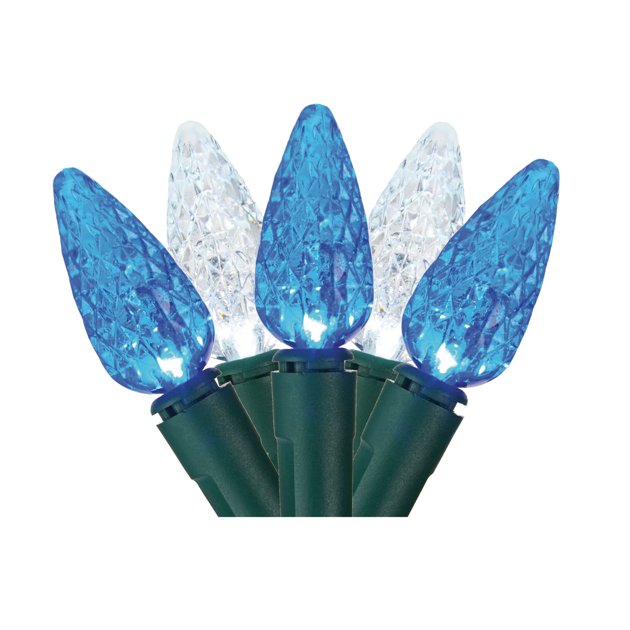 NOMA WinterGuard Outdoor C6 LED, Blue/Pure White, 7.2m, 70-pc