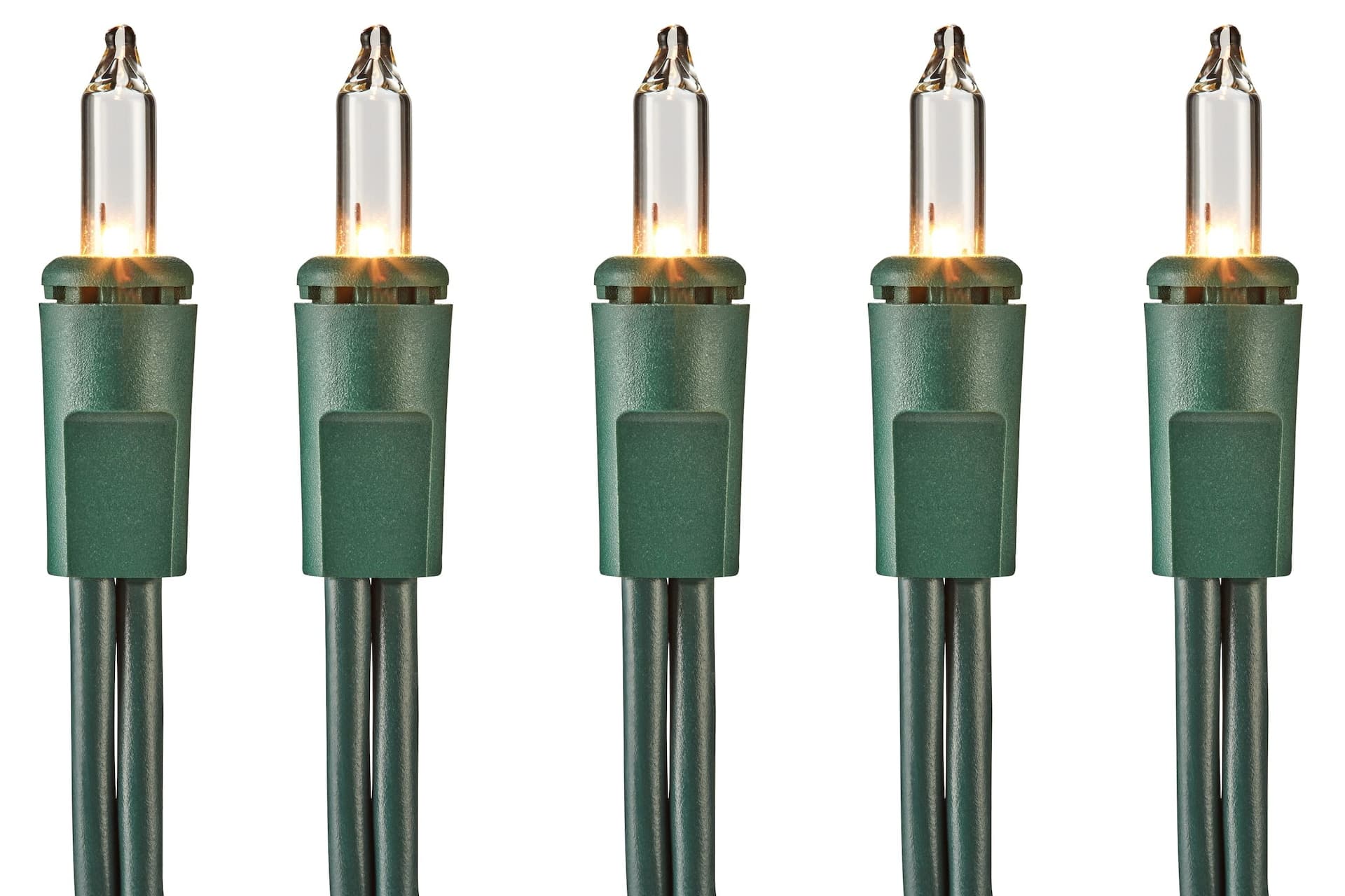 For Living Indoor 200 Mini Incandescent Christmas Lights, 46-ft, Clear