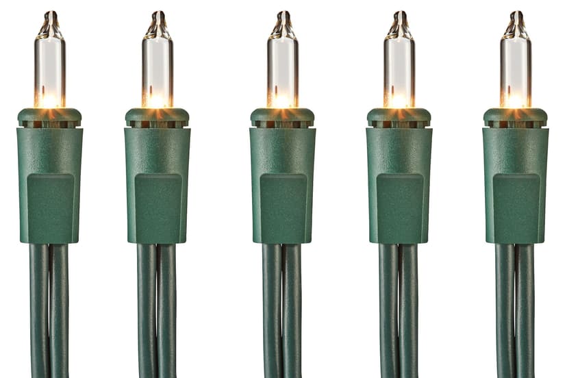 For Living Indoor 200 Mini Incandescent Christmas Lights, 46-ft, Clear