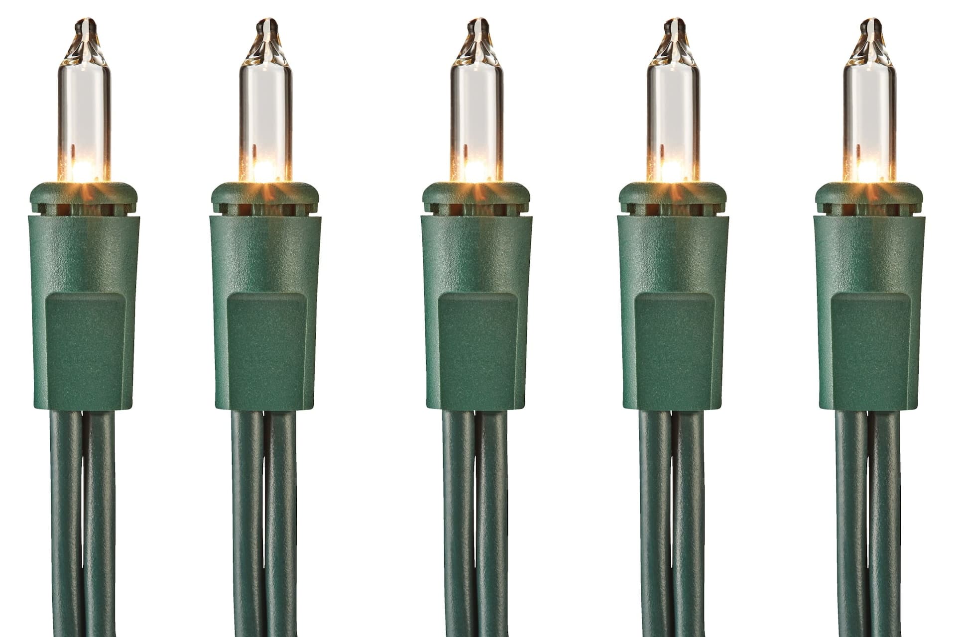 For Living Indoor 100 Mini Incandescent Christmas Lights, 23-ft, Clear