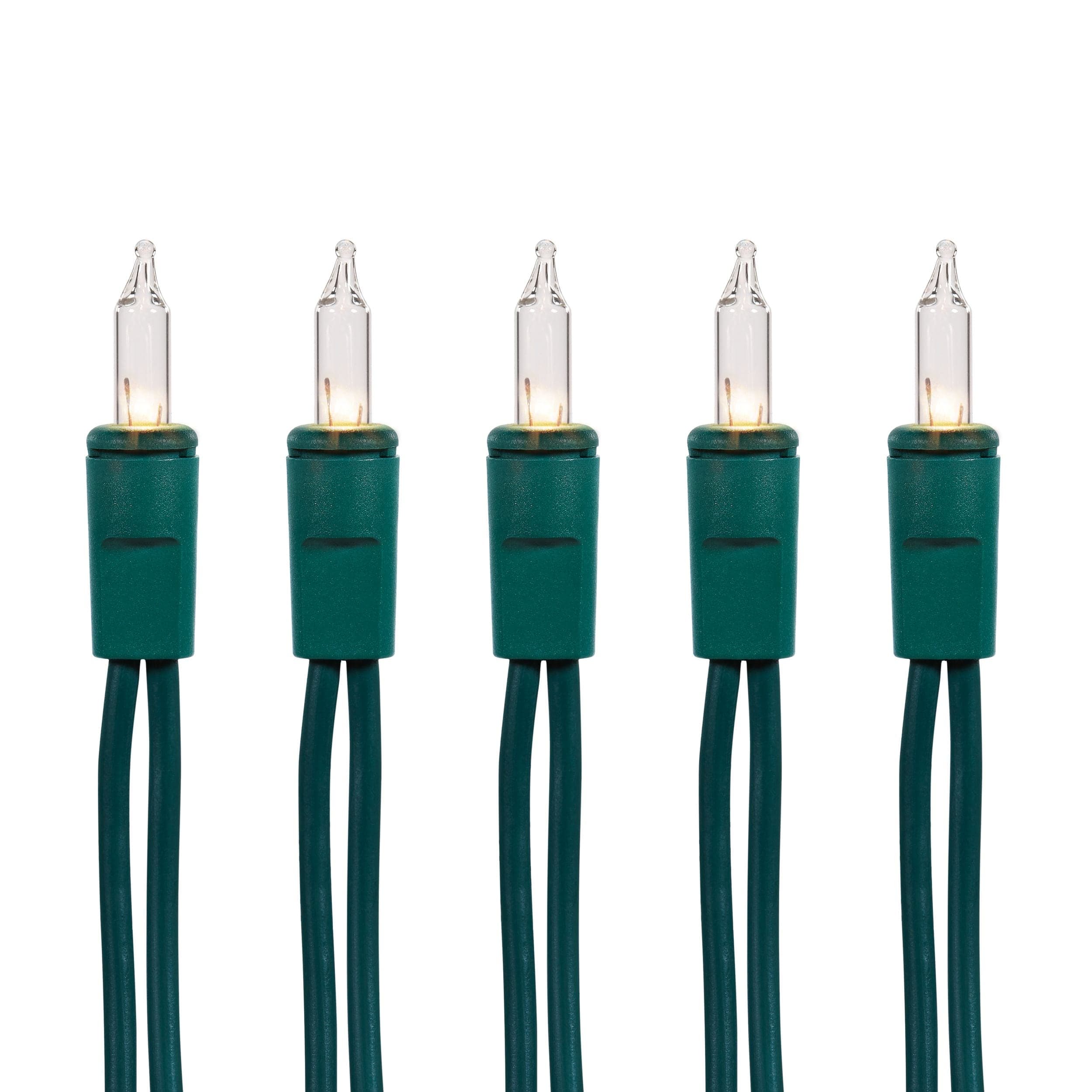 For Living Outdoor 50 Mini Incandescent Christmas Lights, Clear