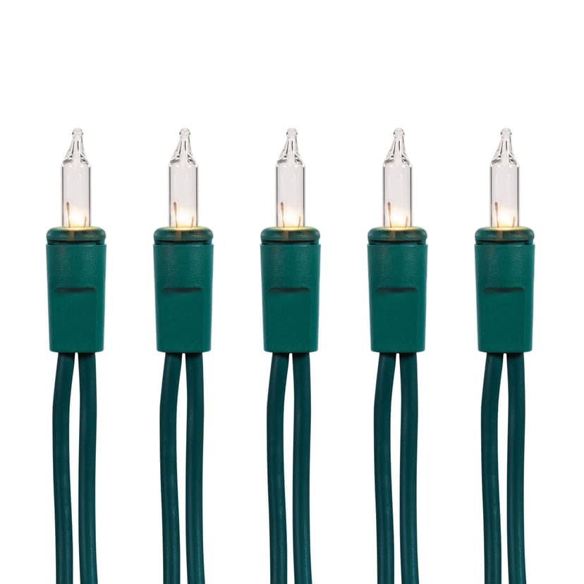 For Living Outdoor 50 Mini Incandescent Christmas Lights, Clear