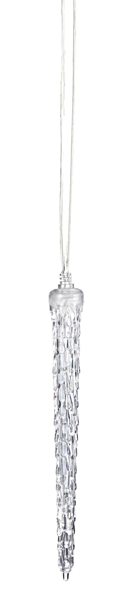 For Living 8 LED Icicle Lights, Pure White, 7-ft (2.1 m)