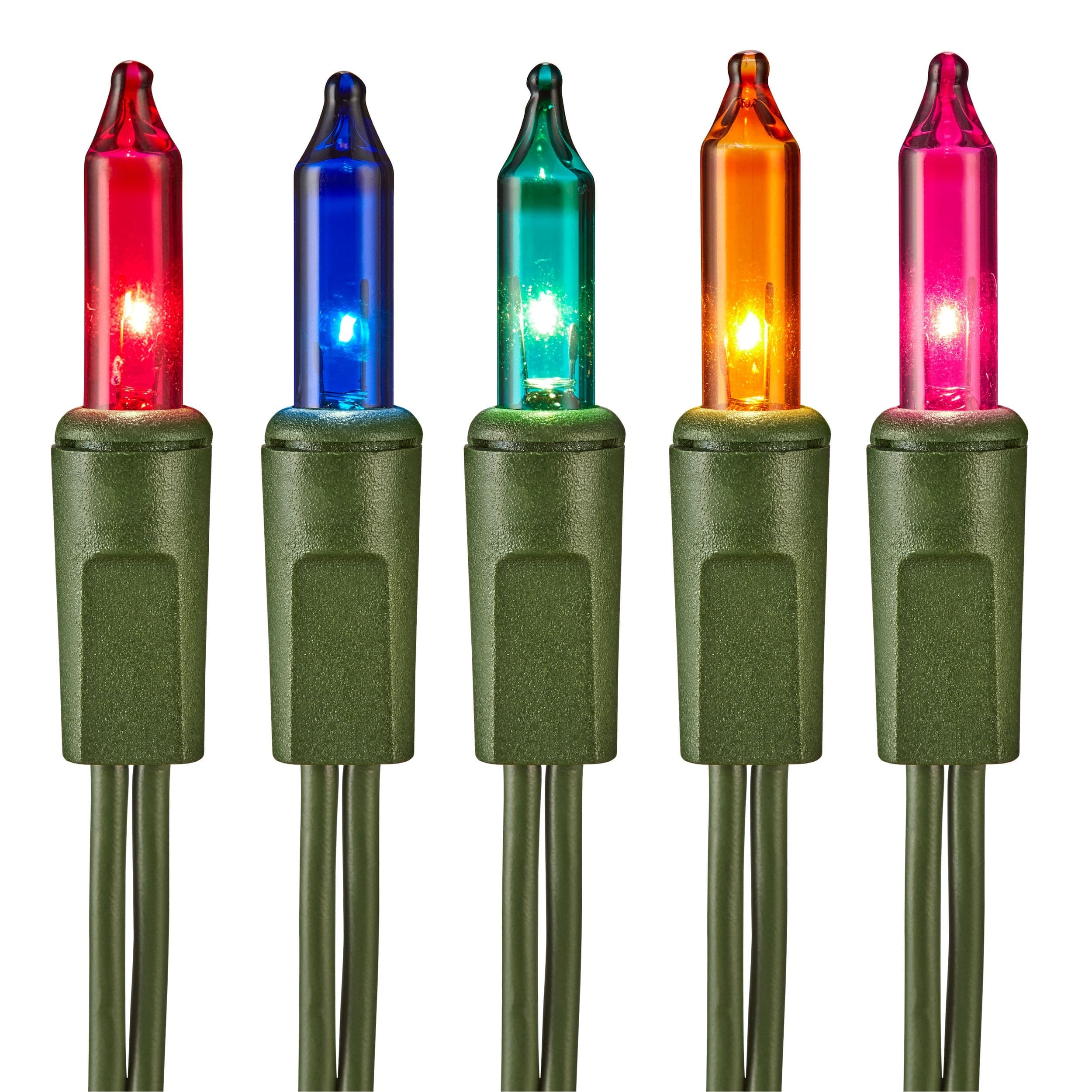 For Living Indoor 100 Mini Incandescent Christmas Lights, 23-ft, Multi