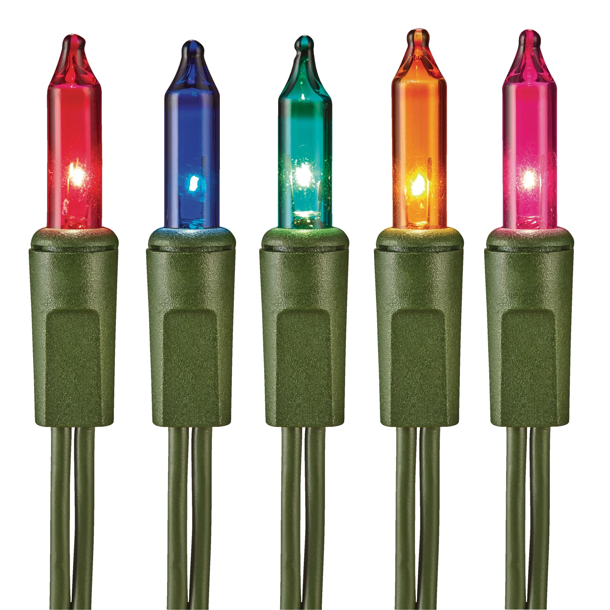 For Living Indoor 200 Mini Incandescent Christmas Lights, 46-ft, Multicolour