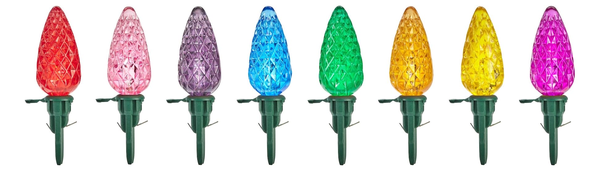 NOMA C6 LED Christmas Replacement Bulbs, Multicoloured