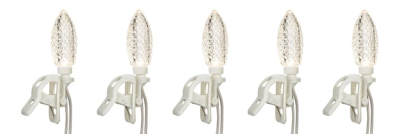 NOMA Quick-Clip 25 C9 LED Christmas Lights, Warm White