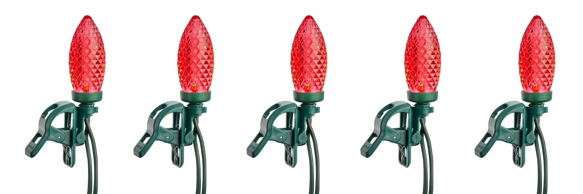 NOMA Quick-Clip 25 C9 LED Lights, Red