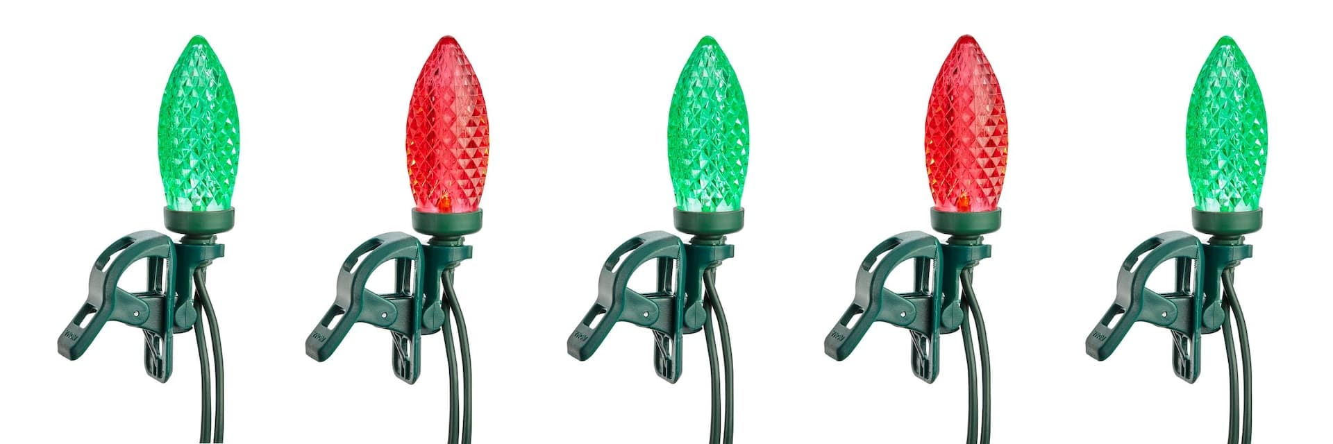 NOMA Quick-Clip 24 C9 LED Lights, Green/Red