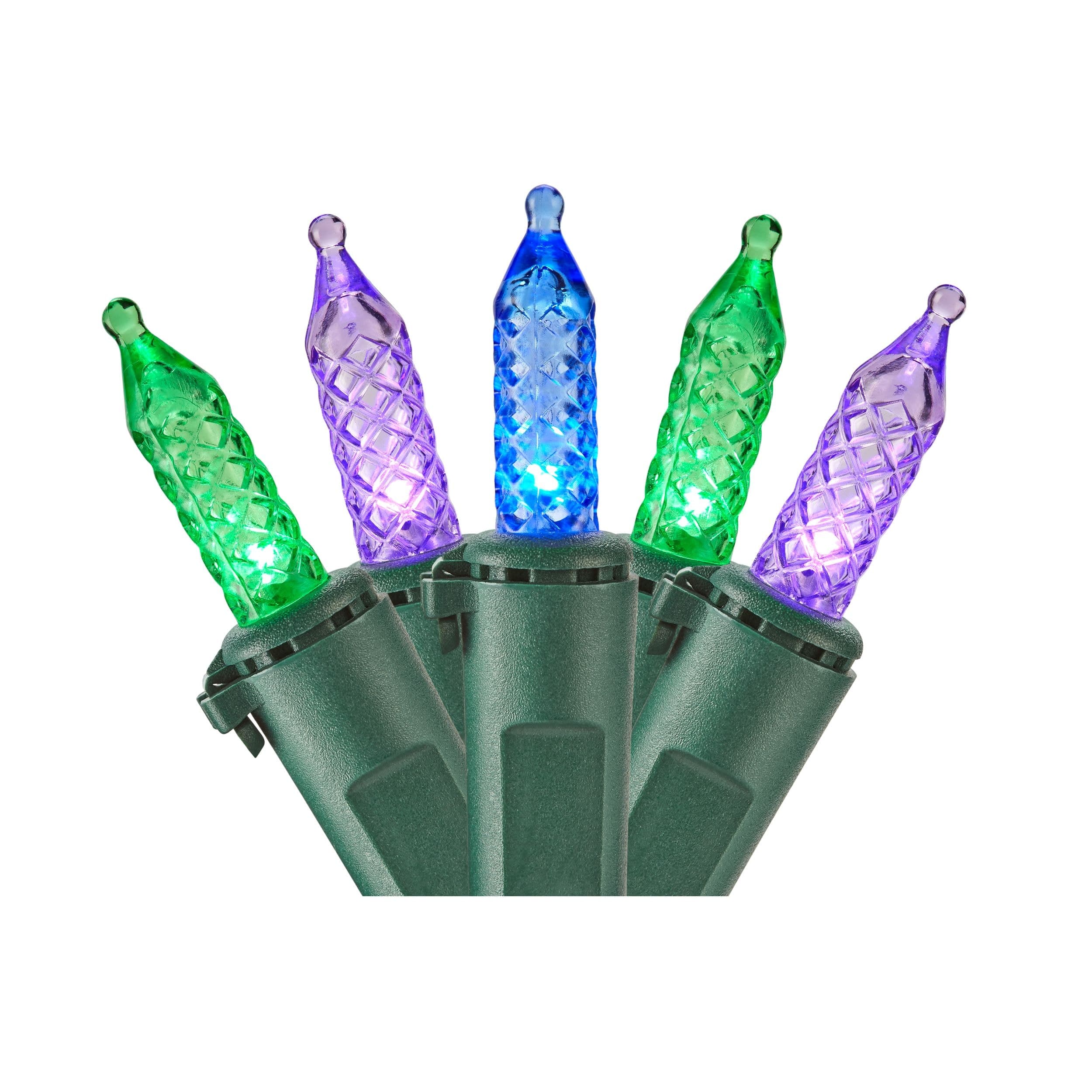 NOMA WinterGuard Outdoor Mini LED, Purple/Blue/Green, 7.2-m, 70-pc