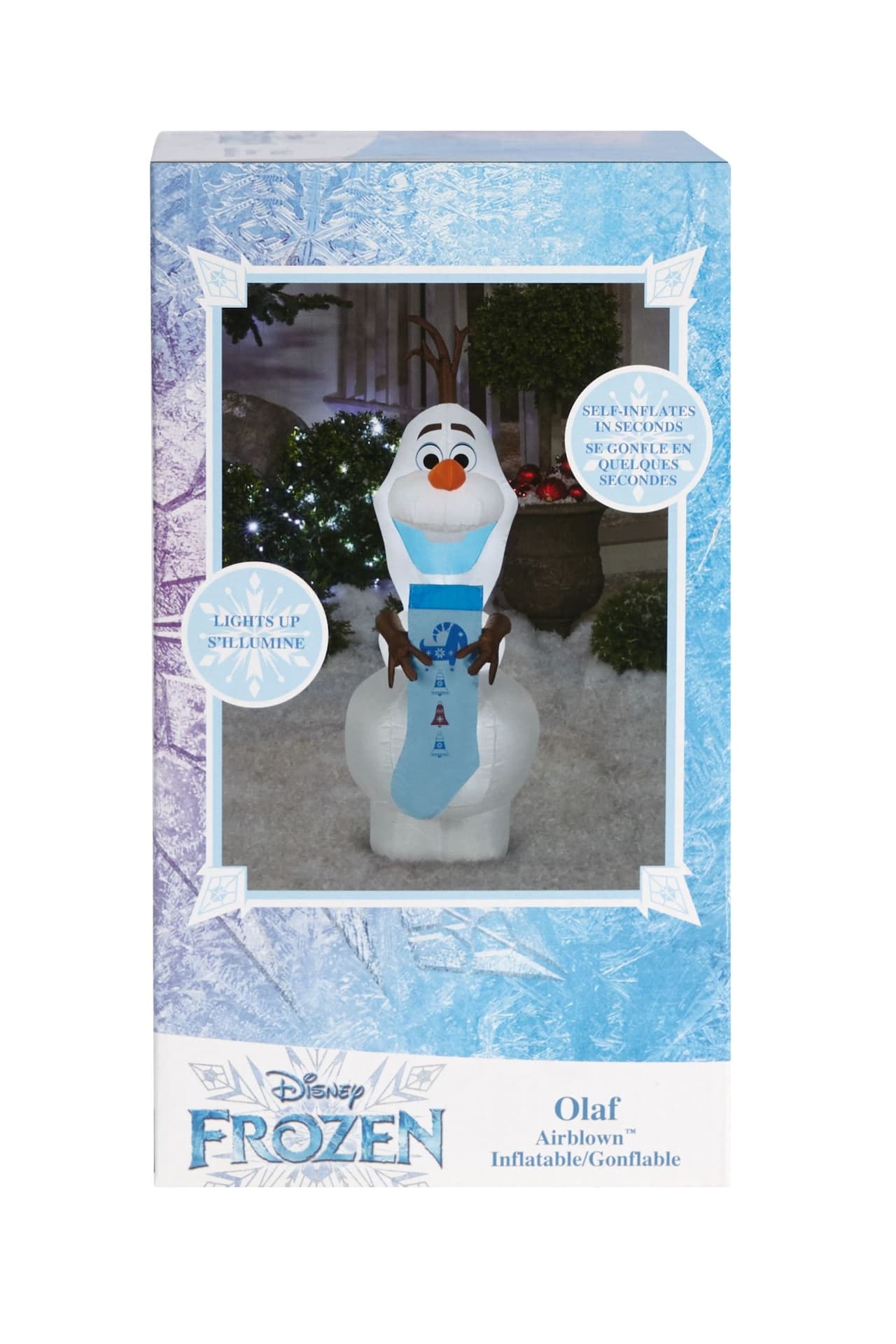 Gemmy Inflatable Olaf Christmas Holiday Decoration, 4-ft