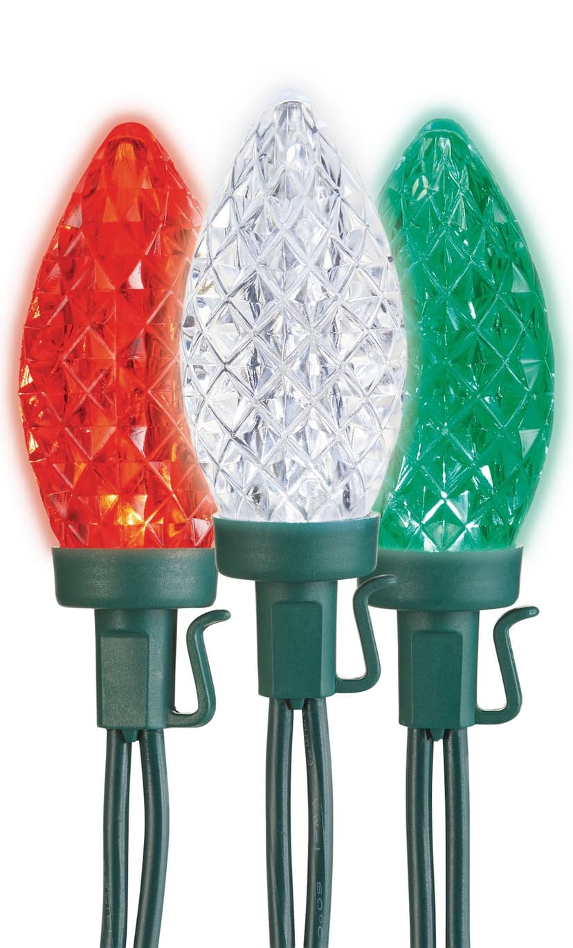 NOMA WinterGuard Outdoor LED, Red/Green/White, 4.9-m, 24-pc