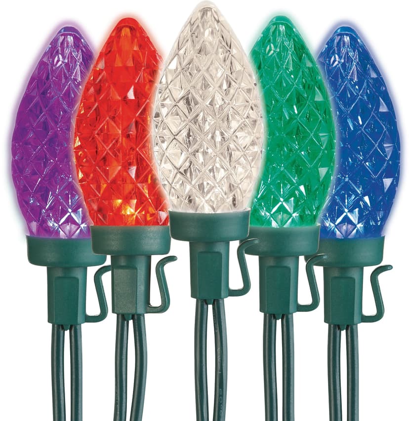 NOMA WinterGuard Outdoor C9 LED, Traditional Multicolour, 5.1-m, 25-pc